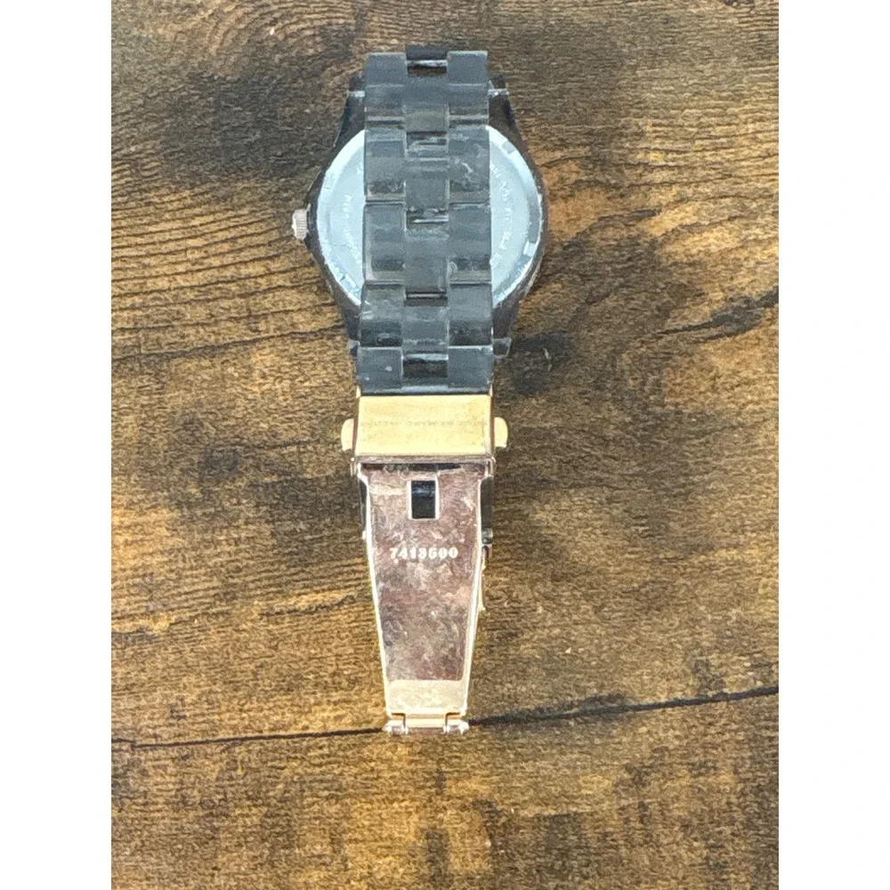 Marc By Marc Jacobs Henry Skeleton Clear Resin Blue Gold Watch MBM4557